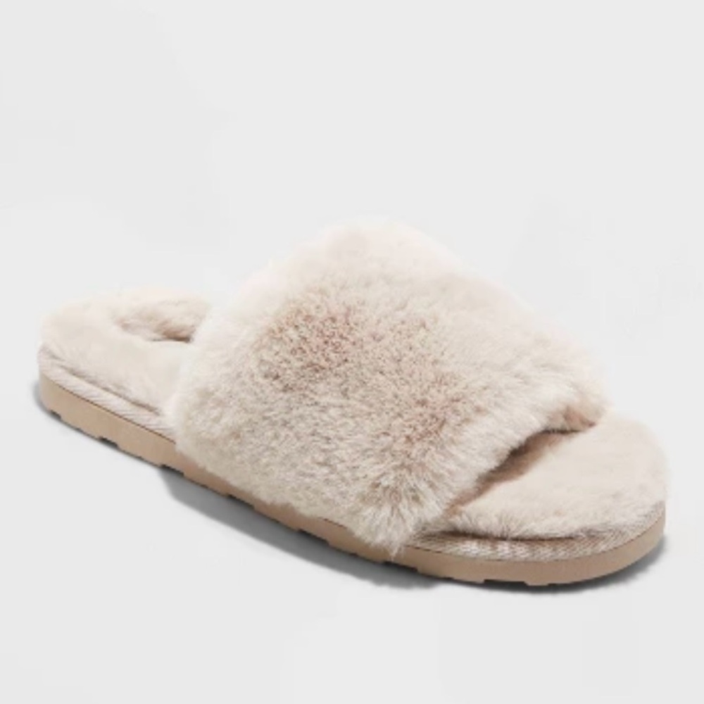 Faux Fur Slide Slippers